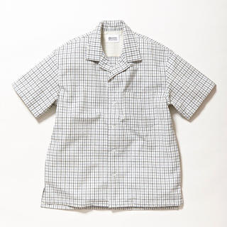 コモリ(COMOLI)のKUON  刺し子　オープンカラーシャツ　20ss(シャツ)