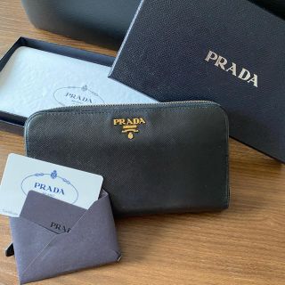 プラダ(PRADA)の【値引き交渉可】PRADA   長財布　黒(財布)