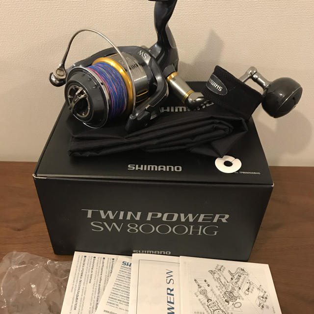 メーカー直売】 SHIMANO PE4号300m 8000hg sw 15ツインパワー 美品