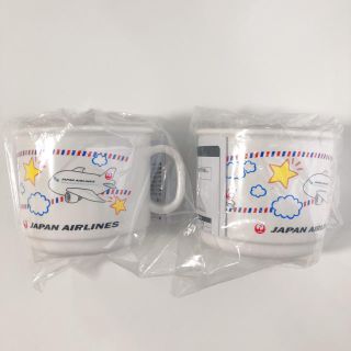 ジャル(ニホンコウクウ)(JAL(日本航空))の新品 未開封 JAL コップ 2個セット(マグカップ)