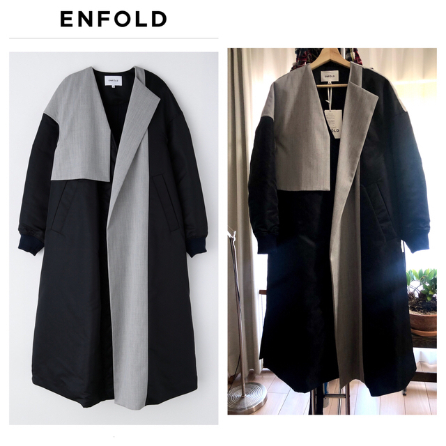 ENFOLD(エンフォルド)のENFOLD ▪️2020AW 今季完売コート▪️新品▪️定価86.900円税込 レディースのジャケット/アウター(ロングコート)の商品写真