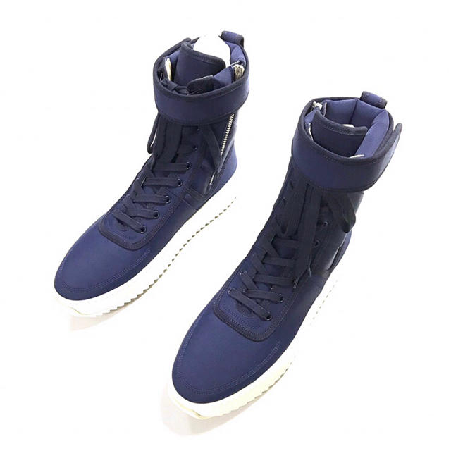 新品 KITH × FEAR OF GOD キス ミリタリースニーカー ブルー 新品 KITH × FEAR OF GOD キス ミリタリースニーカー ブルー