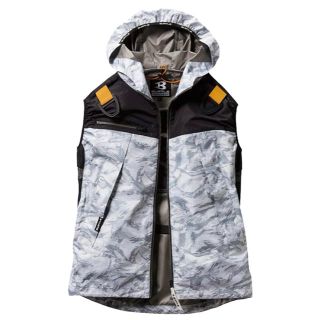 バートル(BURTLE)のバートル 空調服　フード付きベスト　カモフラシルバー　フルハーネスBURTLE (その他)