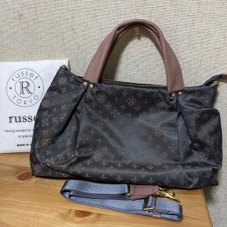 ラシット(Russet)の【☆超美品】☆ゆみたんさま用です☆2ウェイトートバッグ　グレーピンク♡(トートバッグ)