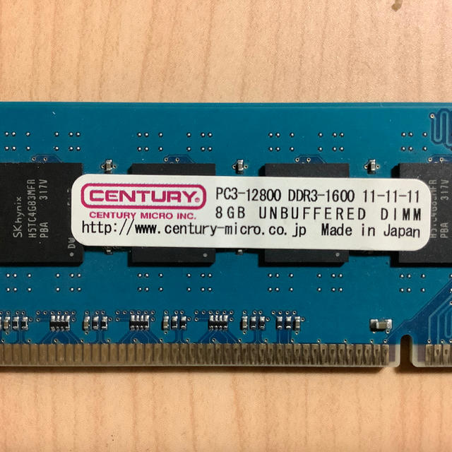 DDR3 デスクトップ用RAM 8GBx2 1