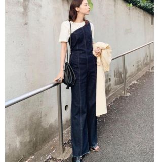 マウジー(moussy)のONE SHOULDER DENIM JUMP SUIT(オールインワン)