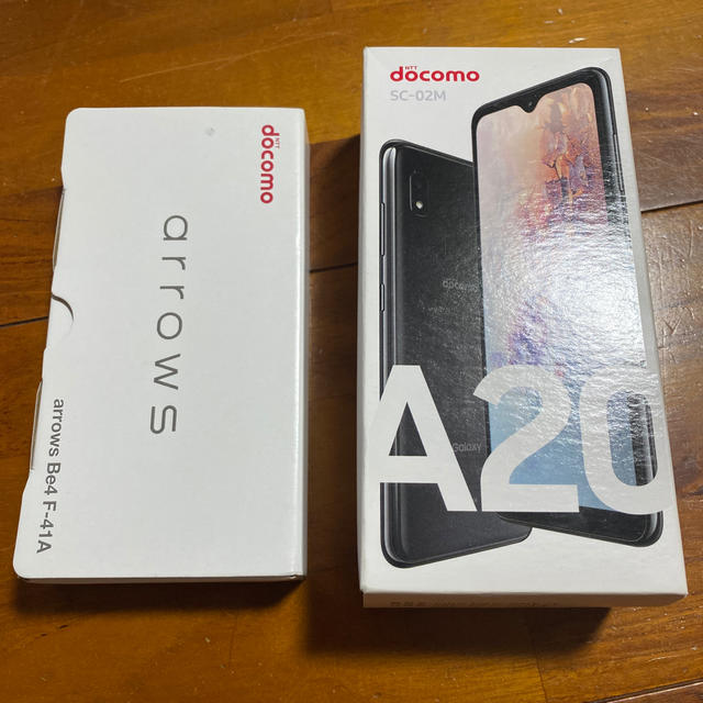 NTTdocomo(エヌティティドコモ)のGALAXY A20 SC-02M arrows Be4 F-41A スマホ/家電/カメラのスマートフォン/携帯電話(スマートフォン本体)の商品写真