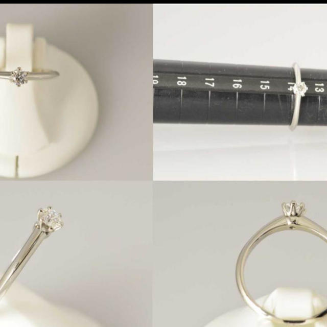 Tiffany & Co.(ティファニー)のティファニー 新品同様 プラチナ ダイヤ ソリテールリング　14号 レディースのアクセサリー(リング(指輪))の商品写真