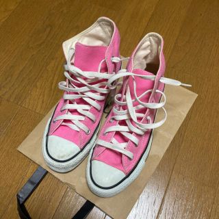 コンバース(CONVERSE)のconverse ピンク　スニーカー(スニーカー)