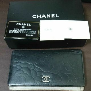 CHANEL - シャネル カメリア 長財布の通販｜ラクマ