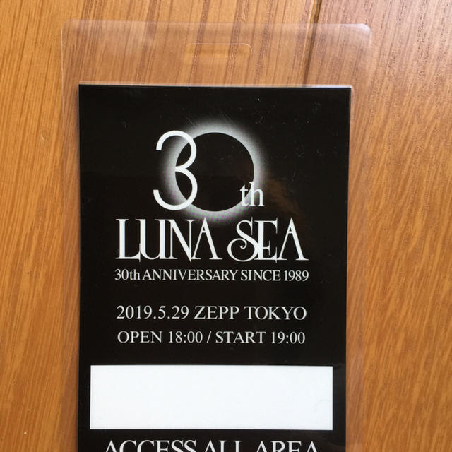 LUNA SEA スタッフパス DEAR SLAVES 新品未使用 エンタメ/ホビーのタレントグッズ(ミュージシャン)の商品写真