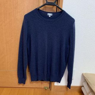 ユニクロ(UNIQLO)のカシミヤニット　UNIQLO ネイビー　元値8000円程度(ニット/セーター)