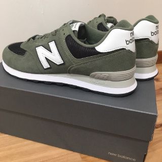 ニューバランス(New Balance)のSALE！【新品】ニューバランス 574 スニーカー （カーキ:28.5cm）(スニーカー)