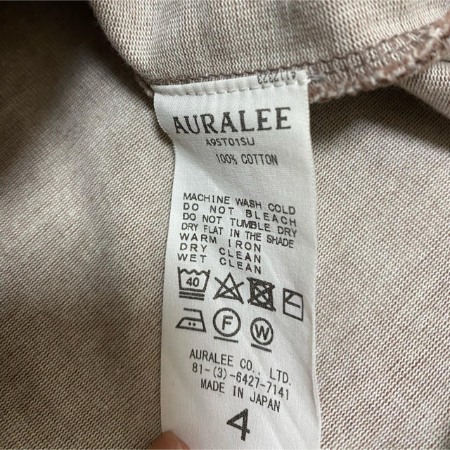 Auralee stand-up tee メンズのトップス(Tシャツ/カットソー(半袖/袖なし))の商品写真