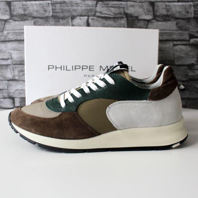 PHILIPPE MODEL(フィリップモデル)の新品 PHILIPPE MODEL モンテカルロ ロー ウオモ 茶 メンズの靴/シューズ(スニーカー)の商品写真