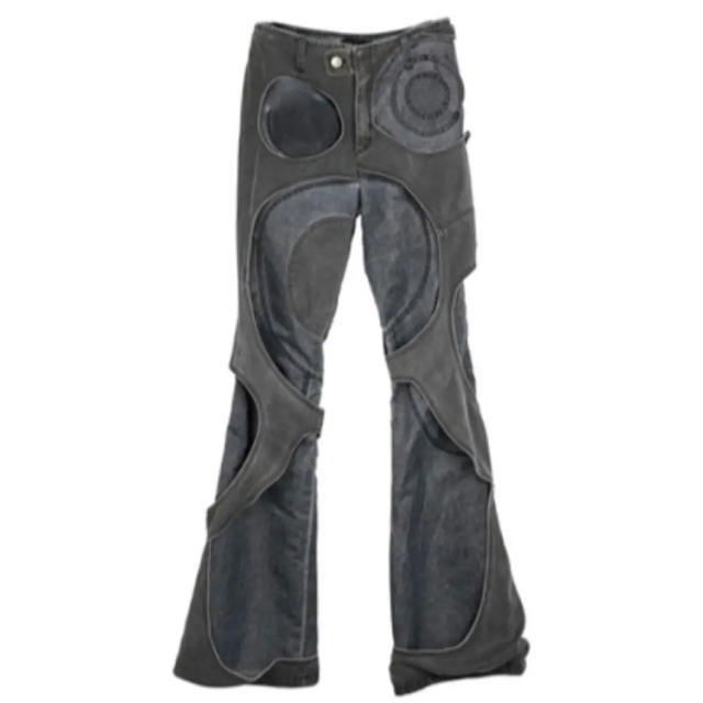 M.Y.O.B SPIRAL CUT-OUT FLARED PANTS