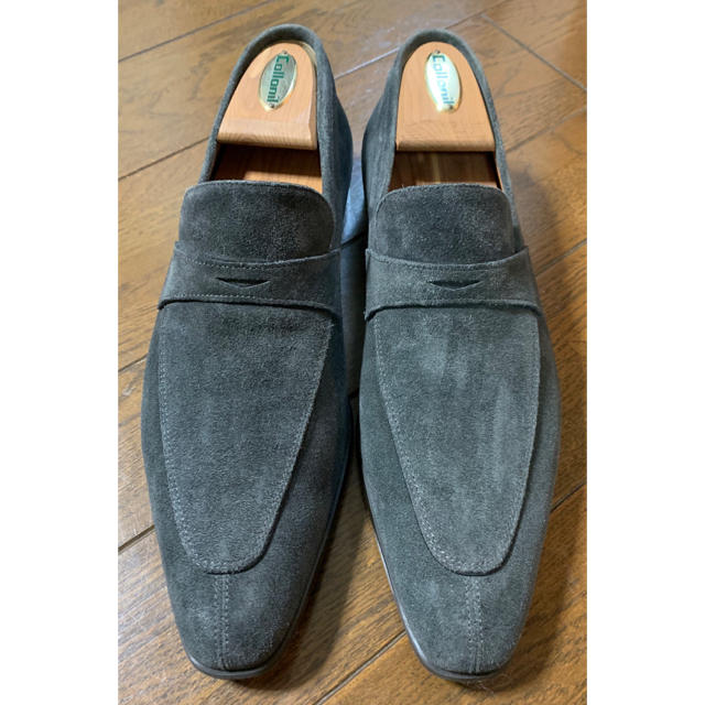 SANTONI サントーニ スエードローファー グレー サイズ5 1/2 | フリマアプリ ラクマ