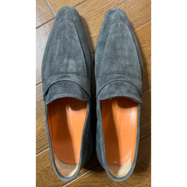 SANTONI サントーニ ローファー ネイビー スエード 最高級 イタリー製