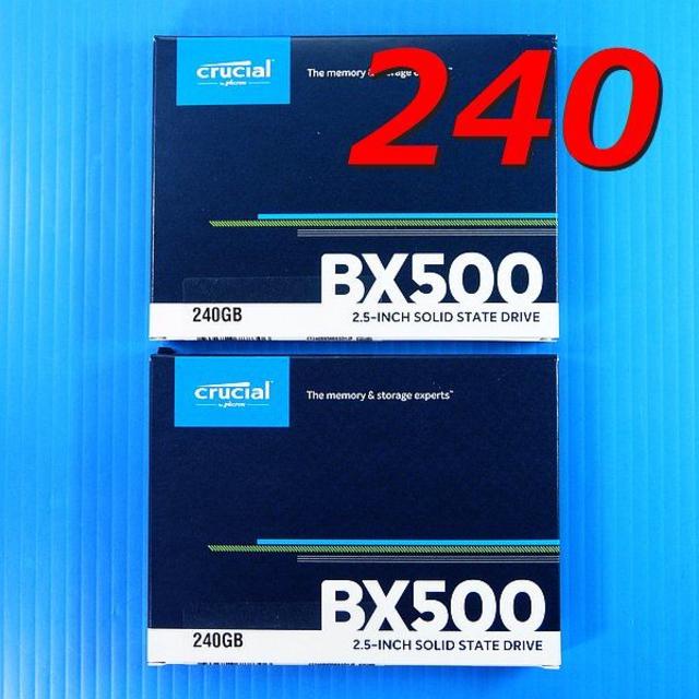 【SSD 240GB 2個セット】 初めてのSSDに Crucial BX500