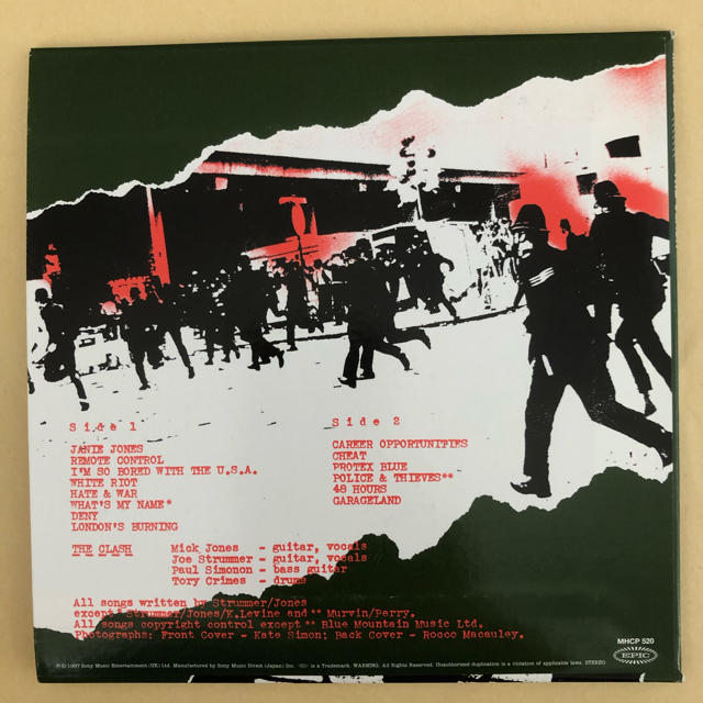 ザ・クラッシュ　白い暴動　CD  紙ジャケット エンタメ/ホビーのCD(ポップス/ロック(洋楽))の商品写真