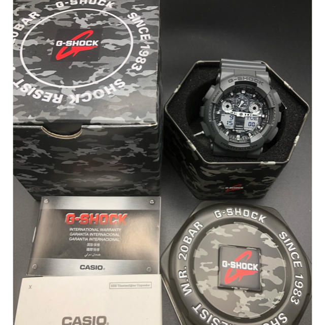 メンズ新品　未使用⭐︎ G-SHOCK 迷彩柄　GA-100CF-8A