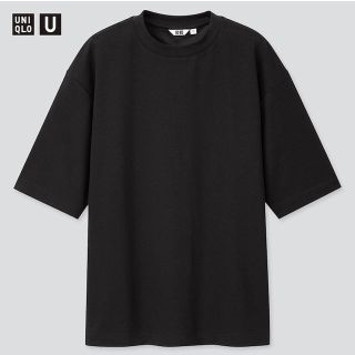 ユニクロ(UNIQLO)のエアリズムコットンオーバーサイズTシャツ（五分袖）(Tシャツ/カットソー(半袖/袖なし))