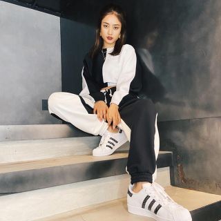 adidas originals R.Y.V. バイカラー トラックパンツ