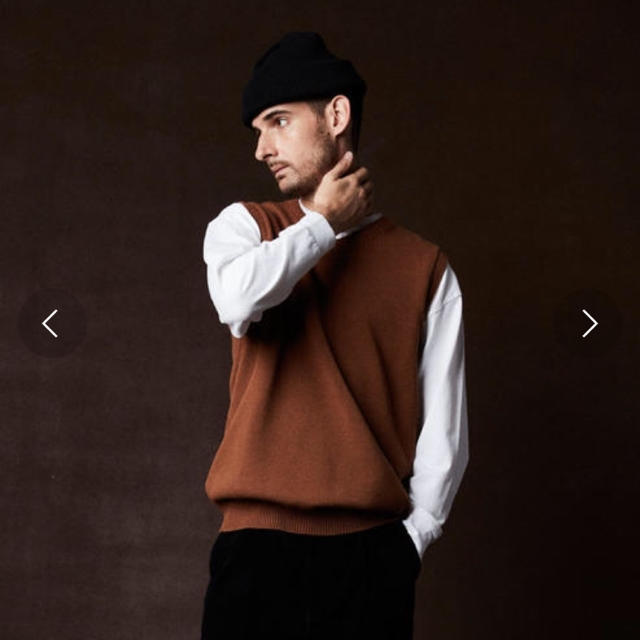 steven alan(スティーブンアラン)の〈Steven Alan〉COTTON VーNECK KNIT VEST メンズのトップス(ベスト)の商品写真