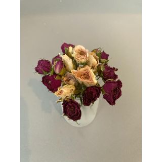 バラ 花材 ドライフラワー 薔薇 枝付き(ドライフラワー)