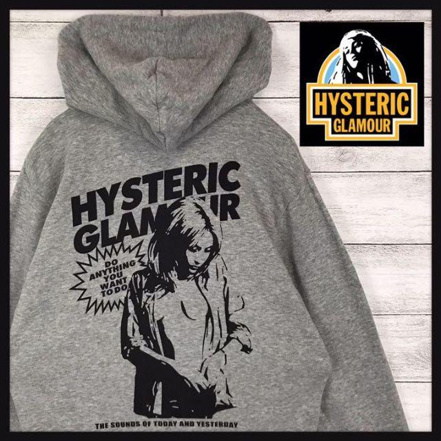 HYSTERIC GLAMOUR パーカー 派手 奇抜 デカロゴ レア ジップS素材