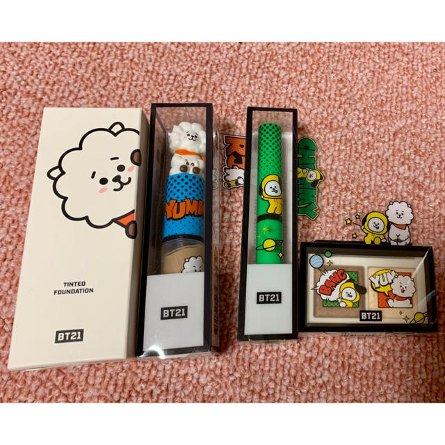 防弾少年団(BTS)(ボウダンショウネンダン)のVT BTS BT21 RJ CHIMMY 4点セット　コスメ　まとめ売り コスメ/美容のベースメイク/化粧品(ファンデーション)の商品写真