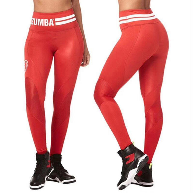 Zumba(ズンバ)の ZUMBAレギンスXSレッド レディースのレッグウェア(レギンス/スパッツ)の商品写真