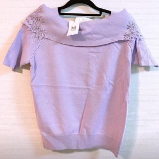 ミッシュマッシュ(MISCH MASCH)の新品タグ付☆定価7,590円♡MISCH MASCH♡オフショルレースカットソー(カットソー(半袖/袖なし))