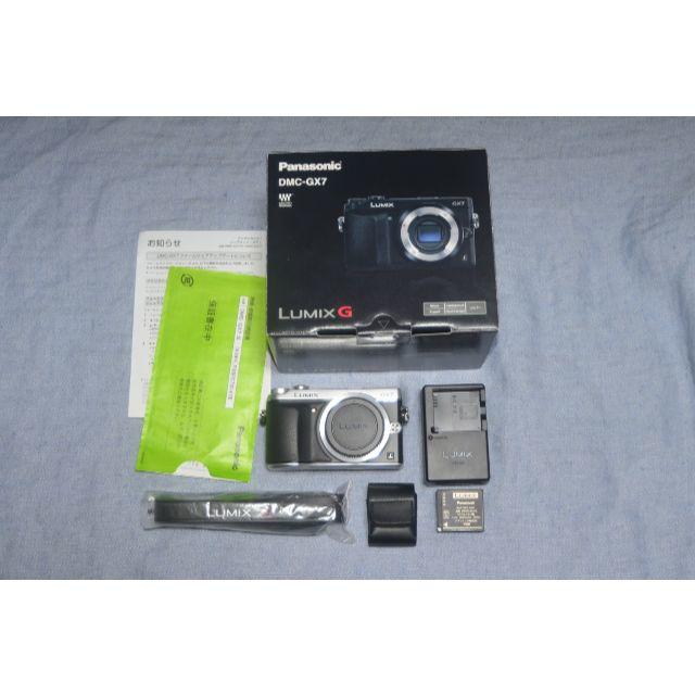 Panasonic ミラーレスカメラ DMC-GX7 美品スマホ/家電/カメラ