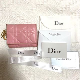 クリスチャンディオール(Christian Dior)のラムスキン "LADY DIOR" ウォレット　dior 財布(財布)