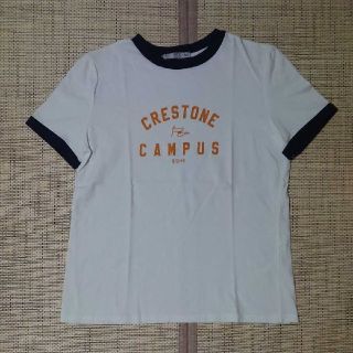 ザラ(ZARA)のZARA ザラ ロゴ リンガーTシャツ S(Tシャツ(半袖/袖なし))