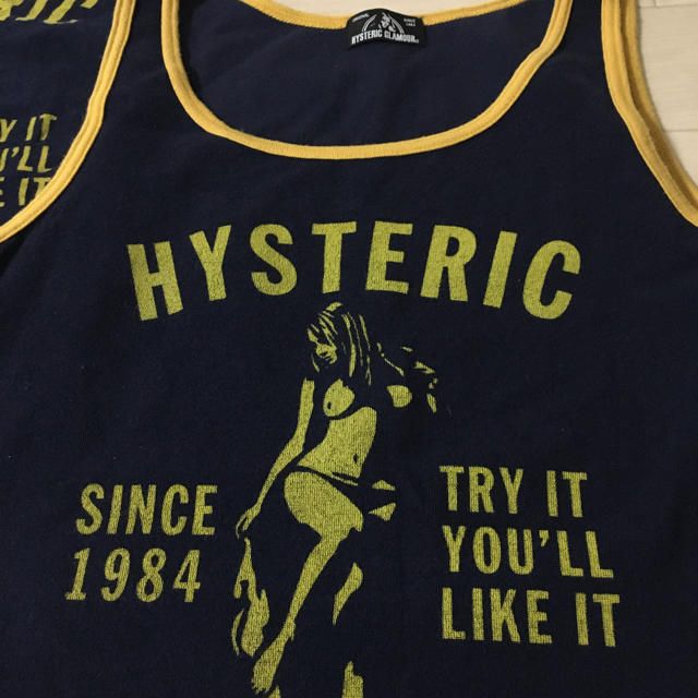 HYSTERIC GLAMOUR(ヒステリックグラマー)のヒステリックグラマー　ガール柄　タンク&ショートパンツ　セットアップ レディースのルームウェア/パジャマ(ルームウェア)の商品写真