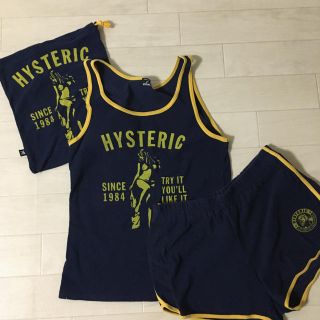 ヒステリックグラマー(HYSTERIC GLAMOUR)のヒステリックグラマー　ガール柄　タンク&ショートパンツ　セットアップ(ルームウェア)