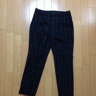 カリアング(kariang)のカリアング チェックテーパードパンツ(クロップドパンツ)
