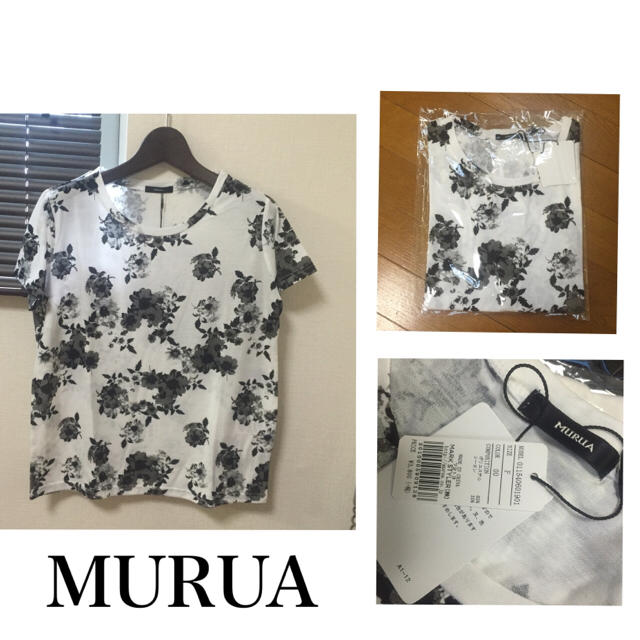 MURUA(ムルーア)の【新品】MURUA 花柄 Tシャツ レディースのトップス(Tシャツ(半袖/袖なし))の商品写真