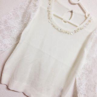 グレイル(GRL)の新品タグ付き＊袖シフォントップス(シャツ/ブラウス(長袖/七分))