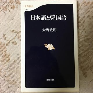 日本語と韓国語(文学/小説)