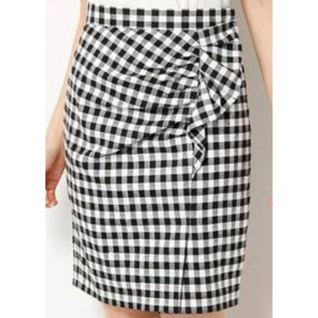 JUSGLITTY(ジャスグリッティー)のギンガムチェック♡フリルタイトスカート レディースのスカート(ひざ丈スカート)の商品写真