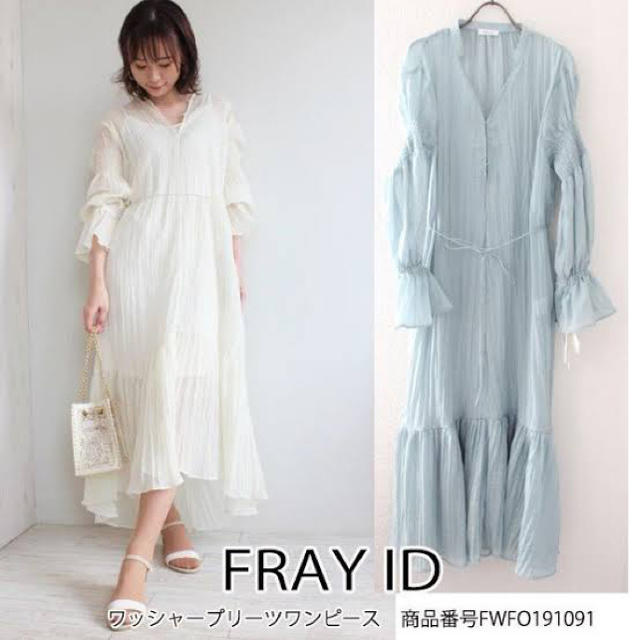 FRAY I.D ワッシャープリーツワンピース