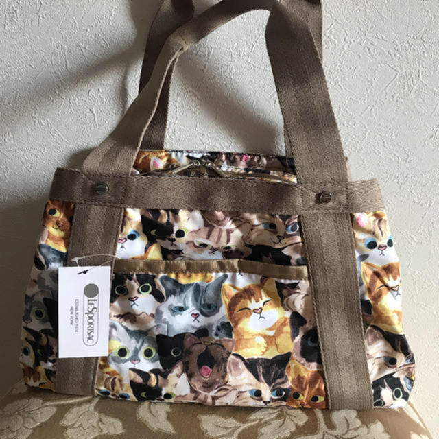 【新品】レスポートサック　猫　MED SIMONE