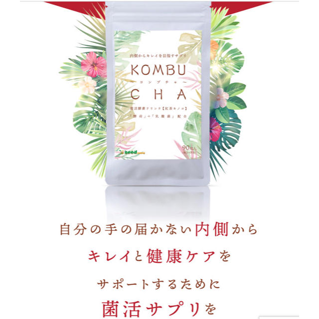 内側からキレイを目指すサプリ KOMBUCHA 美容ダイエット サプリ 3ヶ月分 コスメ/美容のダイエット(ダイエット食品)の商品写真
