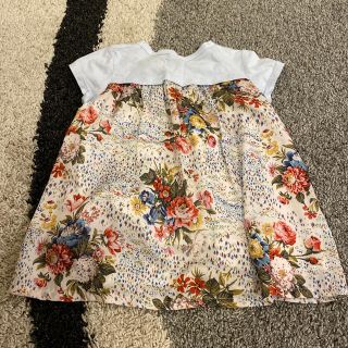 ハッカキッズ(hakka kids)の子ども服　花柄デザイントップス(Tシャツ/カットソー)