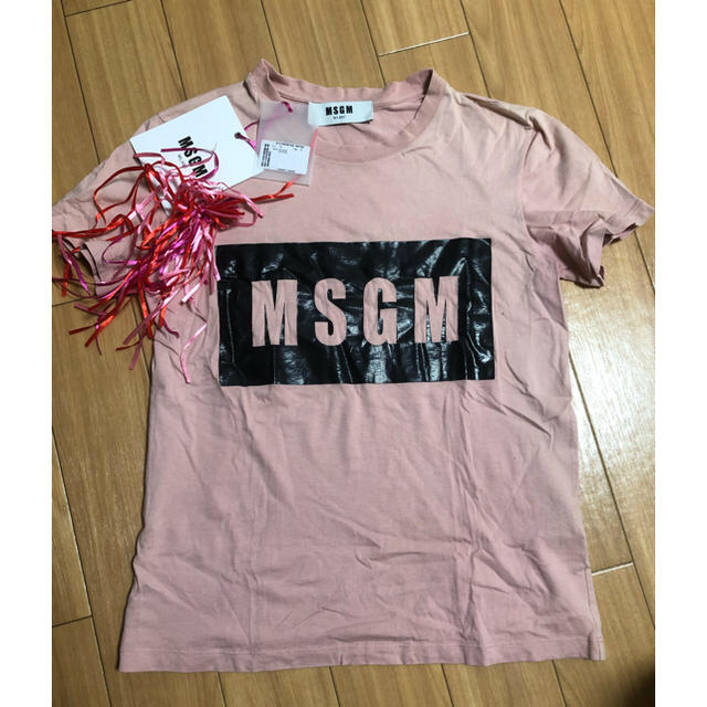 MSGM(エムエスジイエム)のMSGM ロゴTシャツ　レディース　Sサイズ レディースのトップス(Tシャツ(半袖/袖なし))の商品写真