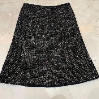 【CHANEL】シャネル フレアスカート P19873V11554 ツイード 黒 レディース スカート