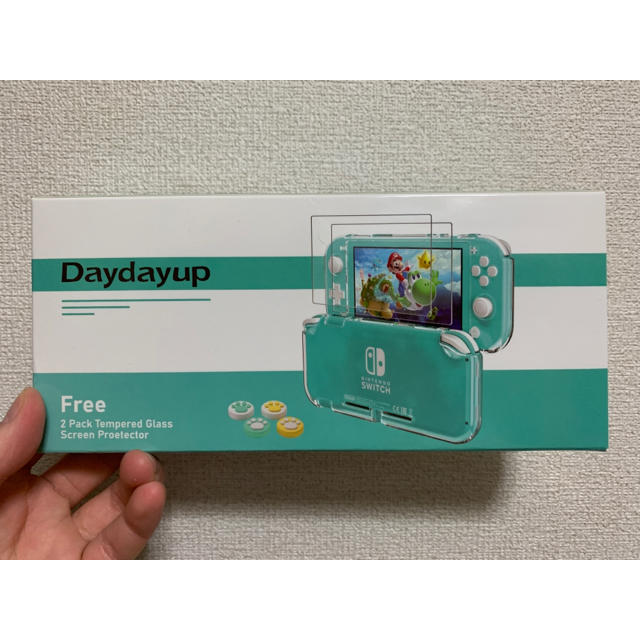 新品未使用　Switch Lite カバー ケース　ガラスフィルム付き　透明保護 エンタメ/ホビーのゲームソフト/ゲーム機本体(その他)の商品写真